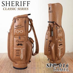 シェリフ SFC-016 キャメル クラッシックシリーズ キャディバッグ  9.5型 4.0kg 5分割 SHERIFF 2023｜full-shot