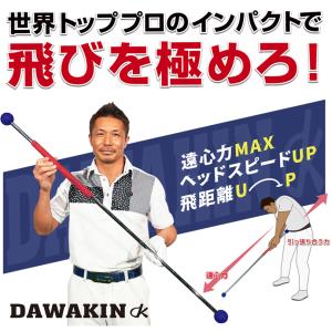 リンクス ゴルフ ダワ筋スティック 赤×紺 ダワキンスティック プロモデル スイング 練習器 DAWAKIN STICK Lynx 送料無料 即納