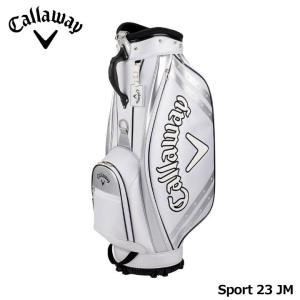 キャロウェイ スポーツ 23 JM キャディバッグ ホワイト/シルバー(5123238) カート型 9.0型 Callaway 2023 25p 即納｜full-shot