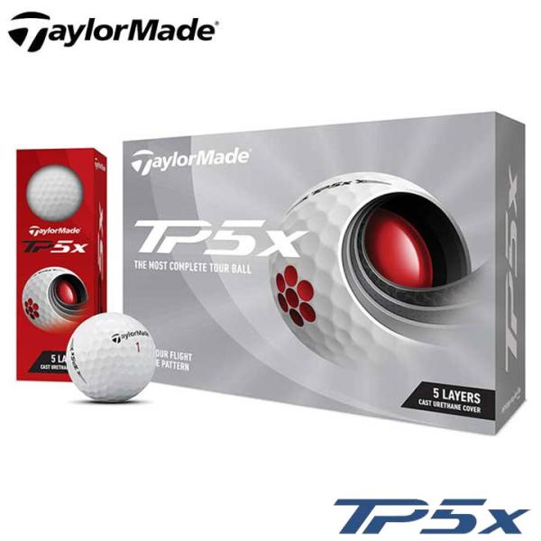 テーラーメイド TP5X ゴルフボール 1ダース（12球入り）ホワイト 日本正規品 TaylorMa...