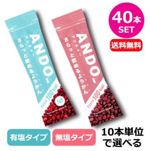 【送料無料】福壽堂秀信 アンドゥー ANDO_ 飲むあんこ【無塩・有塩・10本単位で選べる40本セット】エナジーようかん エナジージェル 和菓子 自家製餡｜full-shot