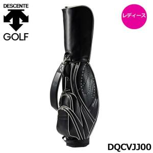 レディース デサントゴルフ DQCVJJ00 キャディバッグ ブラック(BK00) 8.5型 46インチ対応 DESCENTE GOLF 2023 39p 即納