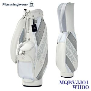 マンシングウェア MQBVJJ01 MIXニット キャディバッグ ホワイト(WH00) カート型 9型 47インチ対応 Munsingwear 2023 33p 即納｜full-shot