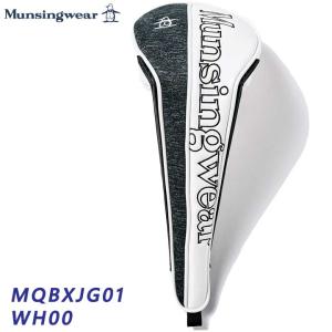 マンシングウェア MQBXJG01 ホワイト マグネット式 ドライバー用 ヘッドカバー (460cc対応) Munsingwear WH00 2024 25p 即納｜full-shot