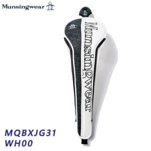 マンシングウェア MQBXJG31 ホワイト マグネット式 フェアウェイウッド用 ヘッドカバー (200cc対応) Munsingwear WH00 2024 25p 即納｜full-shot