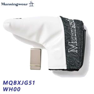マンシングウェア MQBXJG51 ホワイト マグネット式 ピン型対応 パターカバー ヘッドカバー Munsingwear WH00 2024 25p 即納｜full-shot