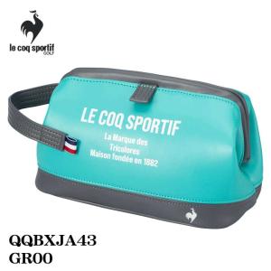 ルコックスポルティフ ゴルフ QQBXJA43 マグネット式 がま口開閉 ポーチ グリーン le coq sportif GOLF GR00 2024　25p 即納｜full-shot