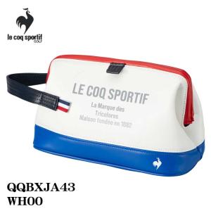 ルコックスポルティフ ゴルフ QQBXJA43 マグネット式 がま口開閉 ポーチ ホワイト le coq sportif GOLF WH00 2024　25p 即納｜full-shot