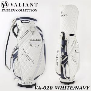 シェリフの姉妹ブランド！ヴァリアント VA-020 WHITE/NAVY エンブレム コレクション キャディバッグ 9.5型 4.0kg 5分割 ４８インチクラブ対応｜full-shot