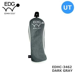 EDWIN GOLF ヘッドカバー EDHC-3862(ユーティリティ用) (ダークグレー) DRIVER HEAD COVER｜full-shot