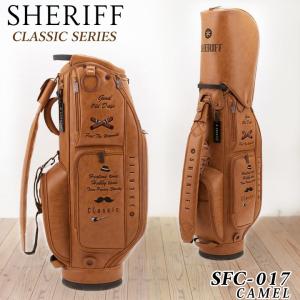 シェリフ SFC-017 クラシックシリーズ （キャメル）限定100 キャディバッグ SHERIFF 2024｜full-shot