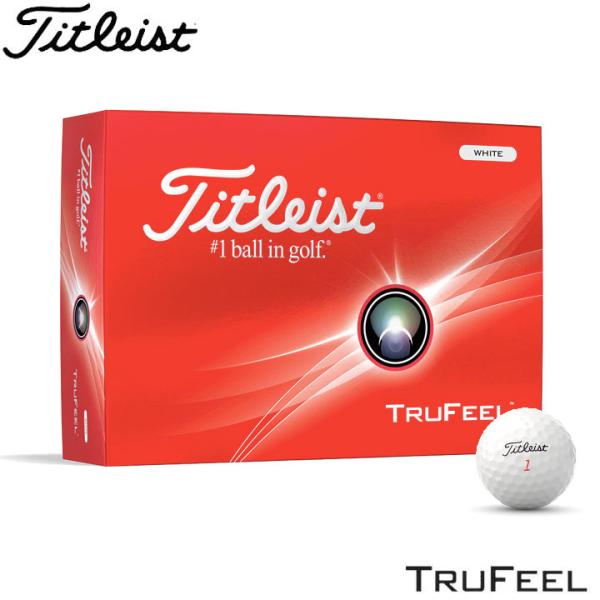 タイトリスト トゥルーフィール ゴルフボール ホワイト 1ダース（12球入り） Titleist T...