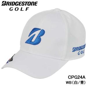 ブリヂストンゴルフ CPG24A 白/青 プロモデル キャップ　BRIDGESTONE GOLF WB 2024｜full-shot