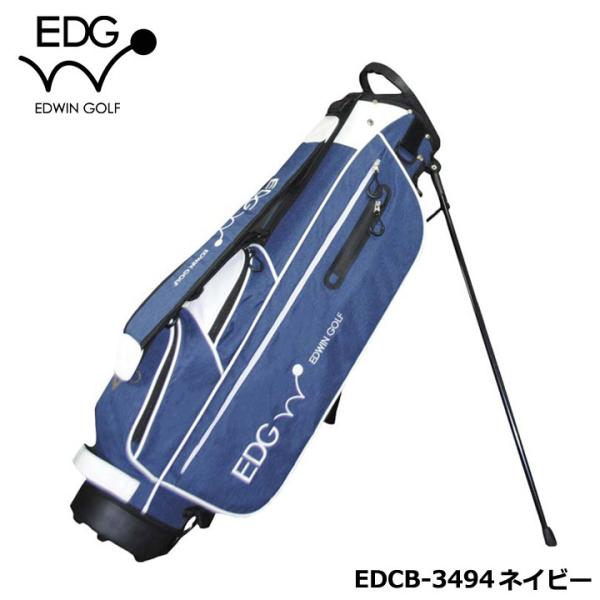 EDWIN GOLF 超軽量 6.5型 スタンドバッグ EDCB-3494 キャディバッグ (ネイビ...