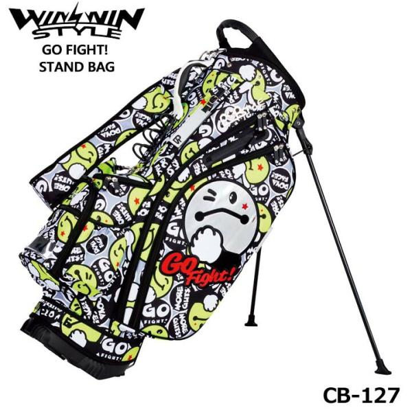 ウィンウィンスタイル CB-127 ゴーファイト （ブラック） STAND BAG ゴルフキャディバ...