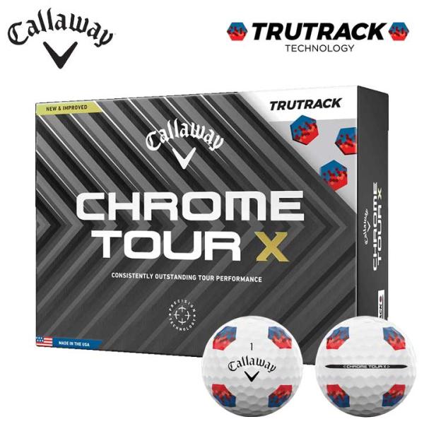 キャロウェイ クロム ツアーX エックス トゥルートラック ボール 1ダース（12球入り） ホワイト...