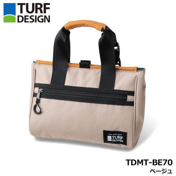 ターフデザイン TDMT-BE70 ミニトートバッグ ベージュ TURF DESIGN 朝日ゴルフ ...