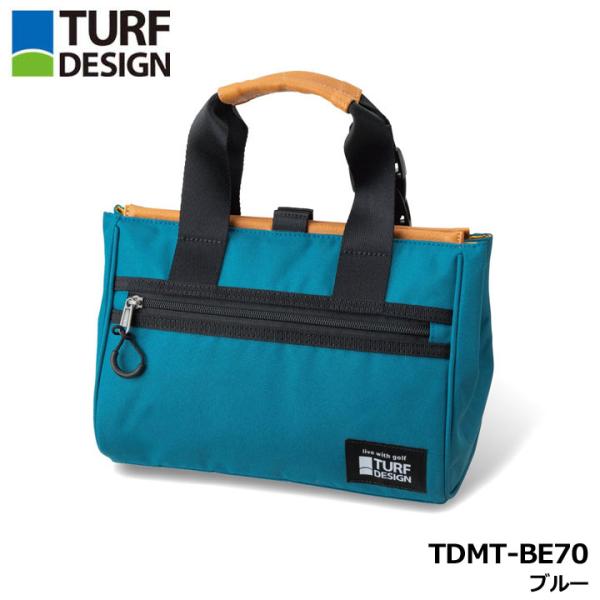 ターフデザイン TDMT-BE70 ミニトートバッグ ブルー TURF DESIGN 朝日ゴルフ 2...