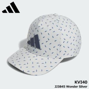 【2025モデル】アディダス KVI40 総柄 スナップバック クーリングキャップ JJ3845 Wonder Silver ワンダーシルバー メンズ・ユニセックス adidas GOLF 20p