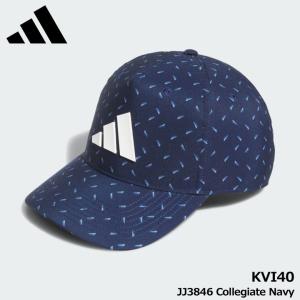 【2025モデル】アディダス KVI40 総柄 スナップバック クーリングキャップ JJ3846 Collegiate Navy ネイビー メンズ・ユニセックス adidas GOLF 20p