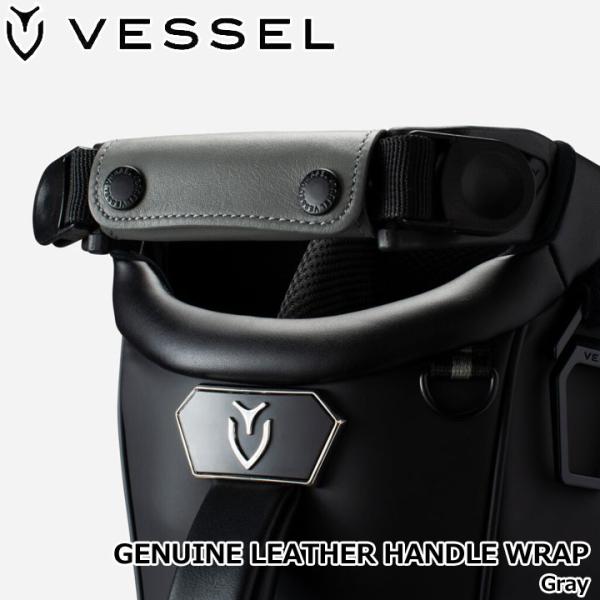 ベゼル GENUINE LEATHER HANDLE WRAP グレー  ジェニュインレザーハンドル...