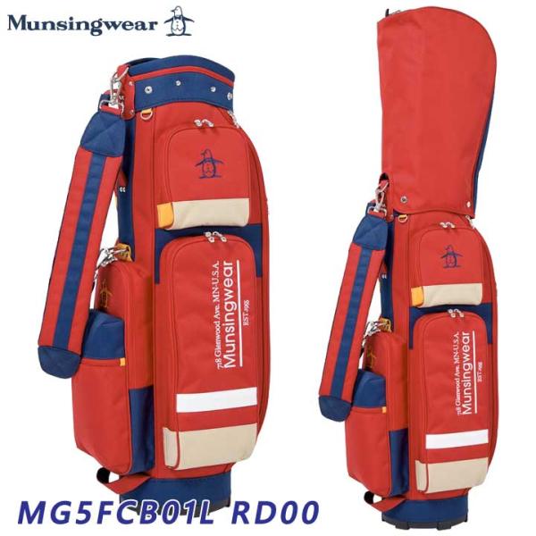 レディース マンシングウェア MG5FCB01L マルチカラー キャディバッグ レッド  Munsi...