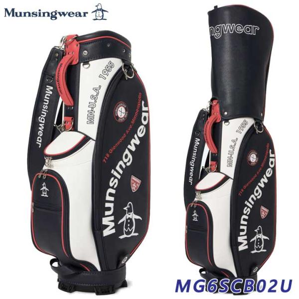 マンシングウェア MG6SCB02U ネイビー カーブロゴ キャディバッグ Munsingwear ...