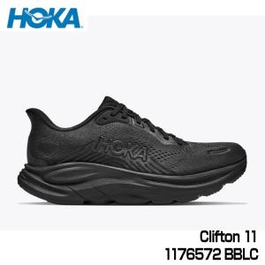 HOKA ホカ 1176572 CLIFTON 11 BLACK/BLAC（BBLC） メンズ クリフトン 11 ランニング シューズ マラソン ジョギング 10p