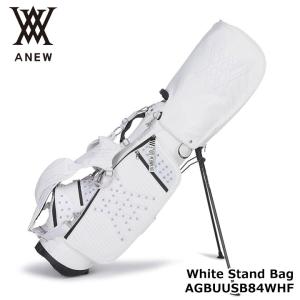 アニュー AGBUUSB84WHF ホワイトスタンドバッグ（WHITE） 5分割 キャディバッグ  ANEW Blossom Stand Bag｜full-shot