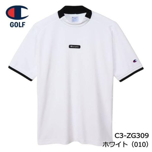 チャンピオン ゴルフ C3-ZG309 ショートスリーブ モックネックシャツ 【Lサイズ】 ホワイト...