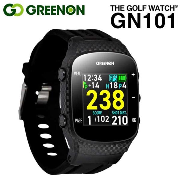 グリーンオン ザ ゴルフウォッチ GN101 腕時計型 GPS距離計測器 ゴルフナビ GPSナビ G...