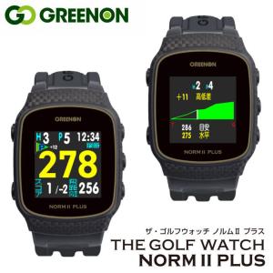 グリーンオン ザ ゴルフウォッチ ノルム2プラス ブラック 腕時計型 GPS距離計測器 Green On THE GOLF WATCH NORM II+