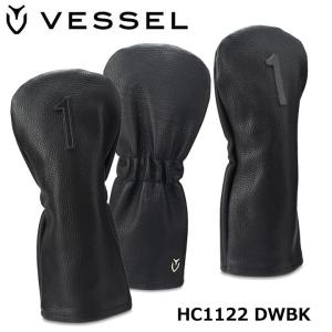 ベゼル HC1122 レザー ヘッドカバー ナンバー ドライバー用  ブラック VESSEL Leather head cover Number　送料無料　