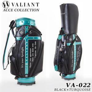 ヴァリアント VA-022 アクセコレクション キャディバッグ (BLACK×TURQUOISE/ブラック×ターコイズ) 2024 即納｜full-shot