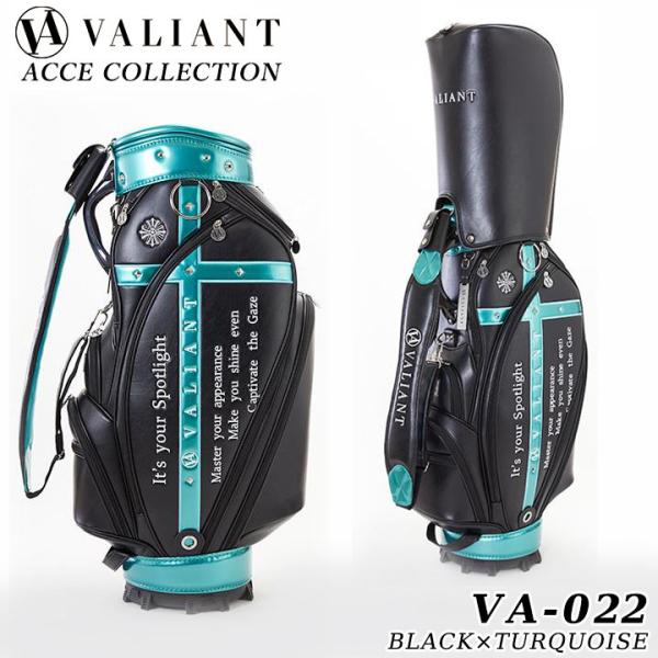 ヴァリアント VA-022 アクセコレクション キャディバッグ (BLACK×TURQUOISE/ブ...