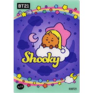 BT21 クリアカードコレクションガム No.11 SHOOKY(シューキー)【背景：月】｜fullahead