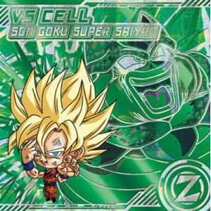 ドラゴンボール 超戦士シールウエハース超 超16-18 孫悟空(超サイヤ人)/セル VSR