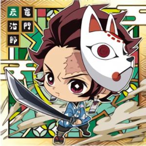 鬼滅の刃ディフォルメシールウエハース 001 竈門炭治郎 ★2