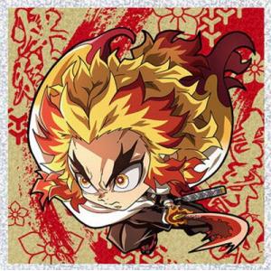 鬼滅3-6.煉獄杏寿郎 (スーパーレア)】 鬼滅の刃 ディフォルメシール