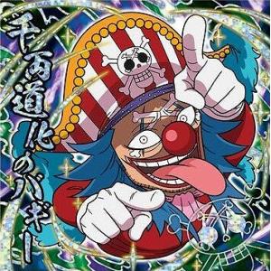 にふぉるめーしょん ワンピース大海賊シールウエハースLOG.7 SW7-12 バギー SGR