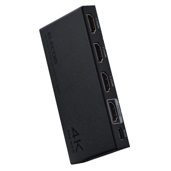 エレコム HDMI切替器 (セレクター) 3入力1出力 4K(4096×2160)60Hz 選べる自...