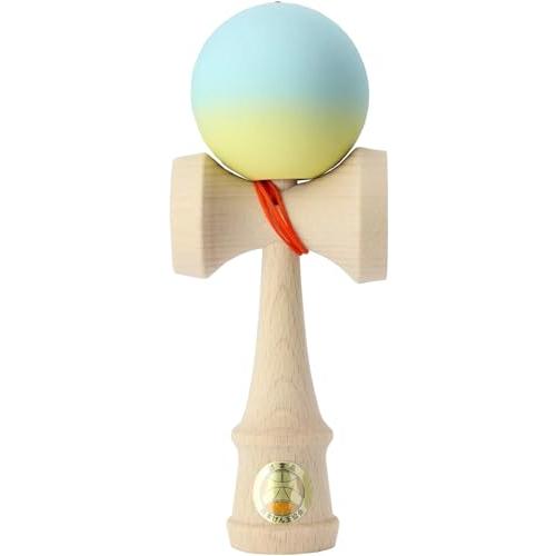 山形工房 競技用けん玉「大空」（日本けん玉協会認定） Matte 水色＆黄色