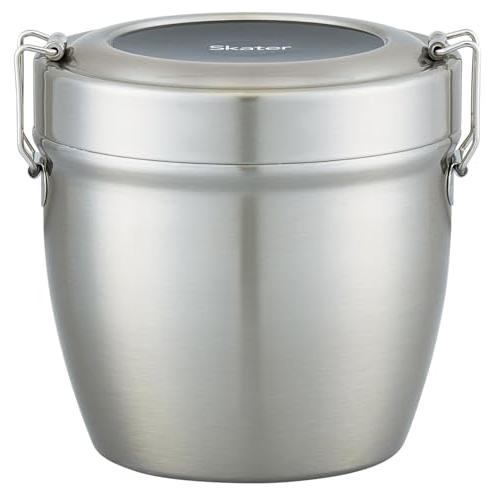 スケーター(Skater) 保温弁当箱 丼型 2段 800ml 大容量 男性 ステンレス ランチジャ...