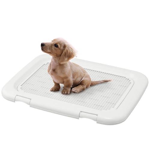 アイリスオーヤマ 犬 トイレ しつけ メッシュカバー付 フチもれしにくいトレーニングペットトレー ワ...