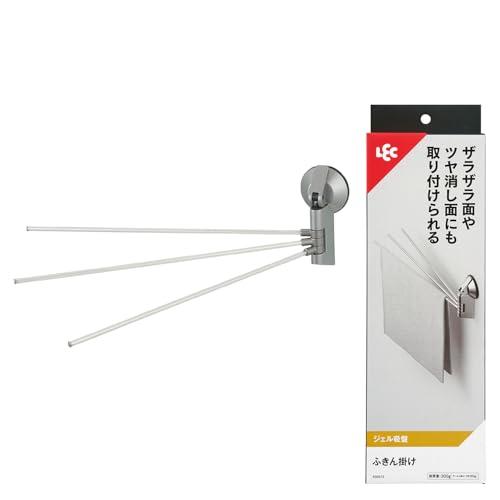 レック ふきん掛け (ジェル吸盤) 耐荷重300g サビにくいステンレスパイプ