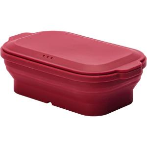 SG-05 tone フタがお皿になるシリコンスチーマー角型 電子レンジ調理 蒸し器 レシピつき 折...