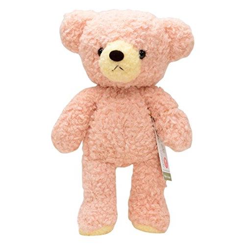 童心オリジナル 日本製 モコパルッチ クマのフカフカM ぬいぐるみ 高さ29cm ローズ
