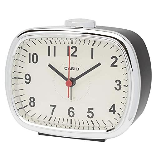 CASIO(カシオ) 目覚まし時計 置き時計 ダークブラウン 茶 アナログ スヌーズ ライト レトロ...