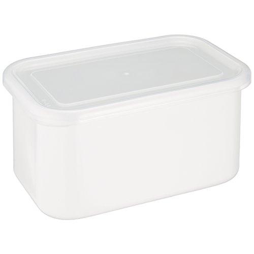 野田琺瑯(Nodahoro) 保存容器 ホーロー 耐熱 角型 レクタングル 深型 LLサイズ シール...