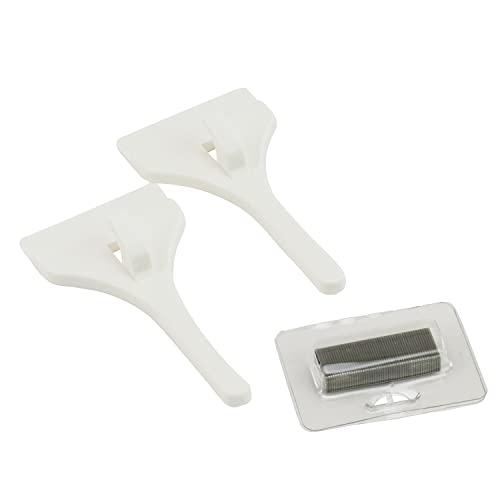 若林製作所 ABS樹脂 壁美人 時計用フック 白 2個入 CH-2 サイズ:幅36×高さ70×奥行1...